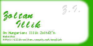 zoltan illik business card